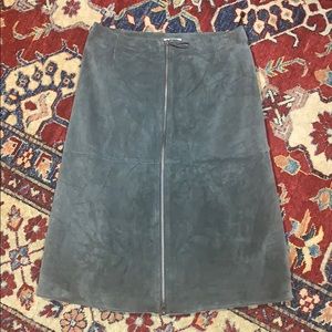 Leather skirt. Isaac Mizrahi
